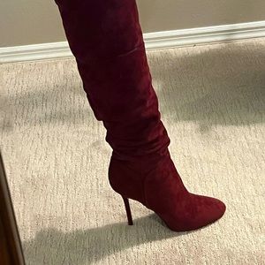 Burgundy Suede boot